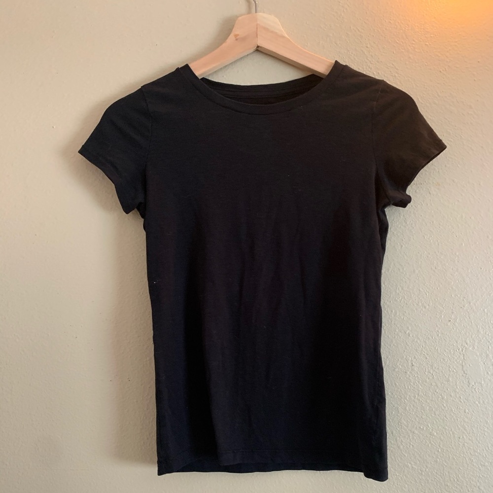 Plain black T-shirt
